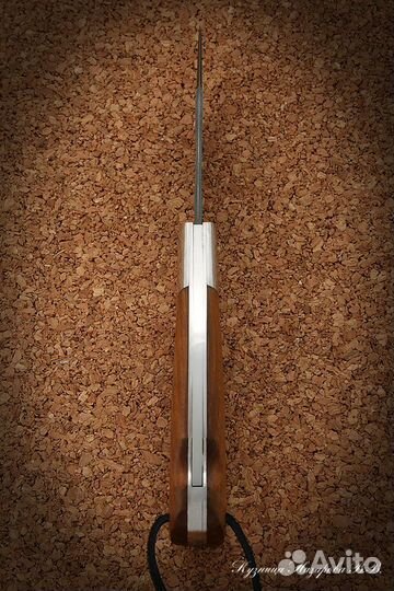 Нож складной Скат сталь Х12мф накладки коричневый