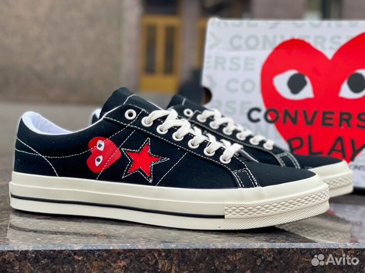 Кеды Converse One Star Ox Comme Des Garcons Black