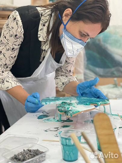 Мастер-класс в технике Resin Art