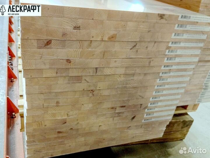 Мебельный щит 18*600*4000 мм сорт A, сращенный