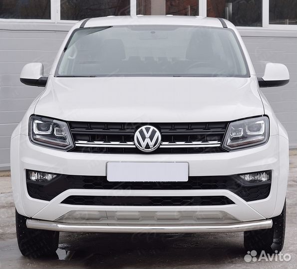Защита переднего бампера D63 VW Amarok от 2016 г.в