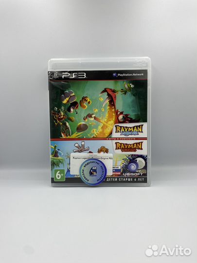 Rayman Legends+Rayman Origins PS3 (б/у, рус.)