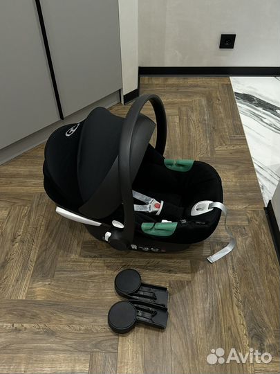 Автолюлька cybex aton b2 с адаптерами