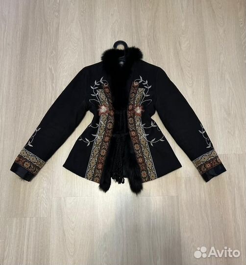 Дубленка вышиванка нарядная