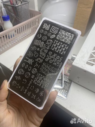 Пластины для стемпинга набор