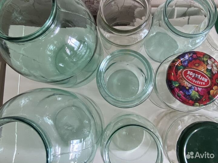 Банки стеклянные 3л 1л 0,95 0,72 0,5