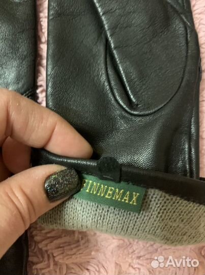 Перчатки женские кожаные новые