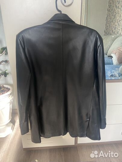Кожаная куртка мужская 54 56
