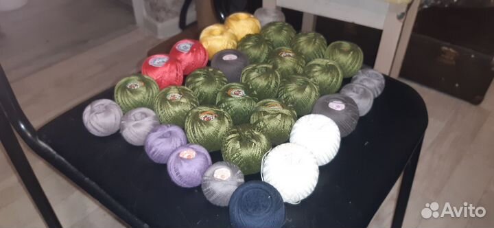 Нитки для вязания ирис хлопок