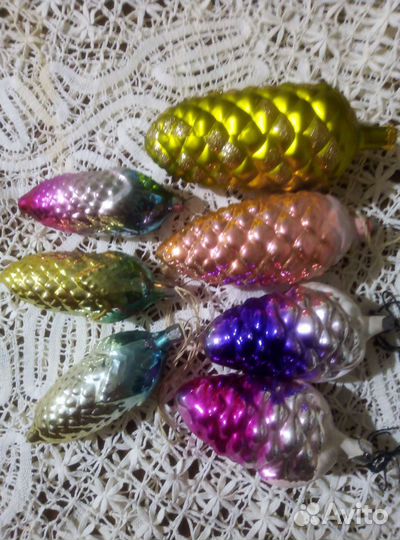 Елочные игрушки СССР Кукуруза Горошек Орешек