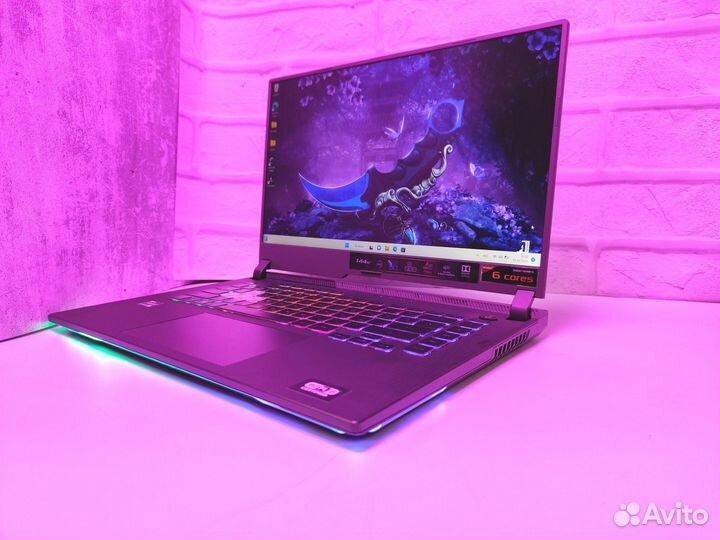 Игровой ноутбук ROG/Ryzen 5600/RTX3050ti/16gb