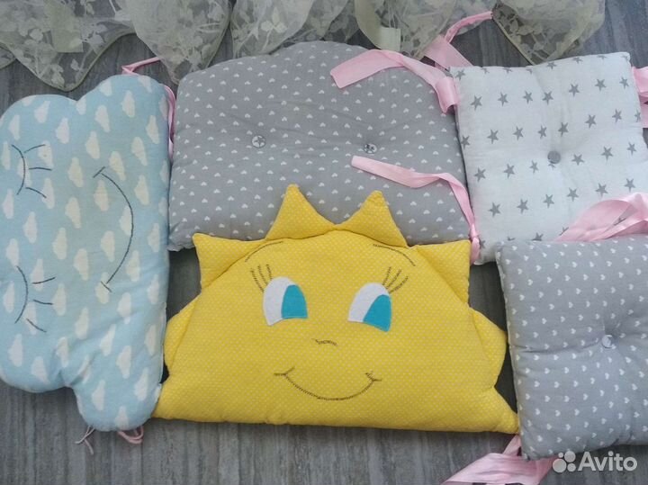 Бортики в детскую кроватку бу