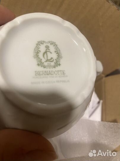 Чашка и блюдце фарфор