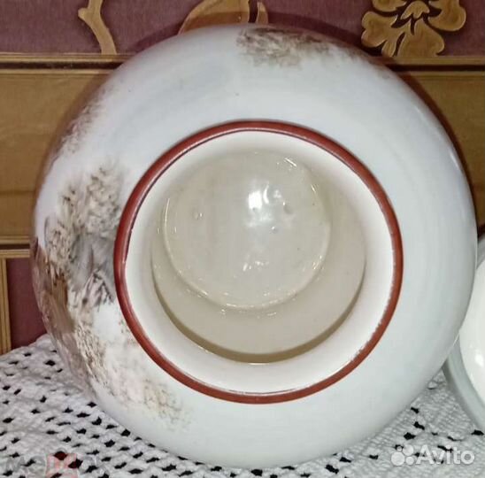 Фарфоровая ваза с крышкой, Испания, 1950-60-е