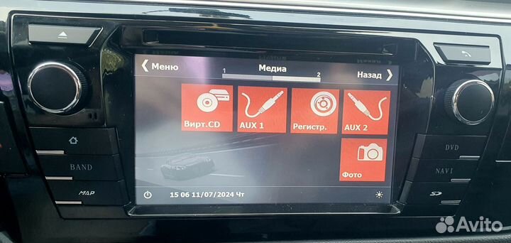 Магнитола toyota corolla 170