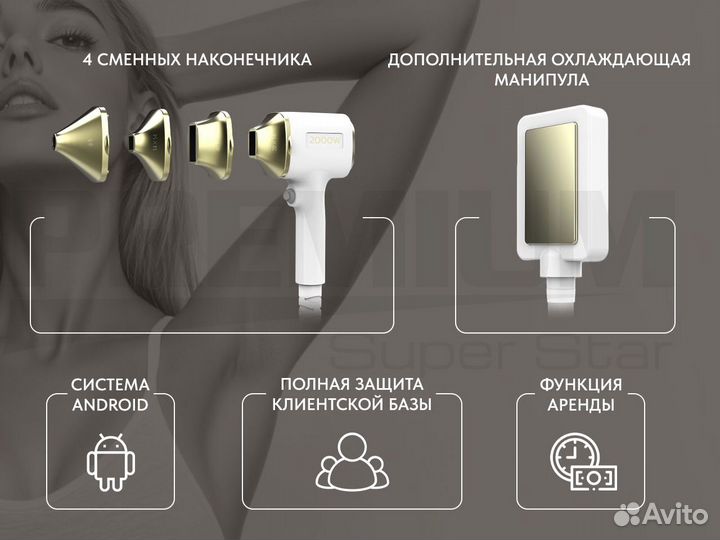 Диодный лазер для эпиляции 2000W