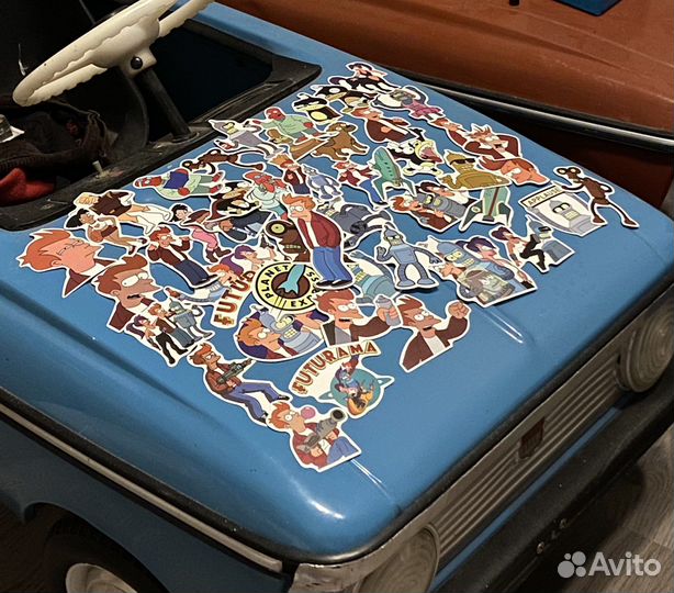 Наклейки futurama 50шт