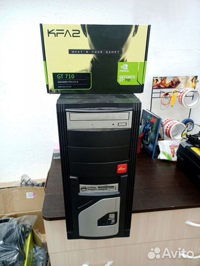 Компьютер I3 4gb озу GT710