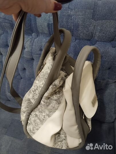 Женская сумка рюкзак из натуральной кожи