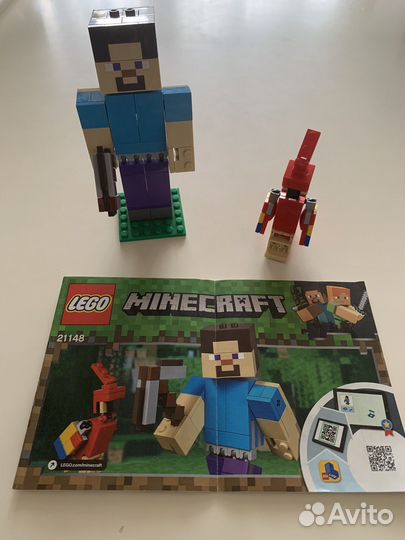 Lego Minecraft 21148 Стив с попугаем Оригинал