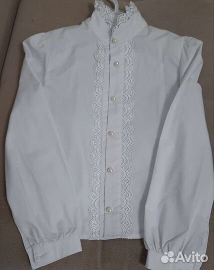 Блузка белая школьная