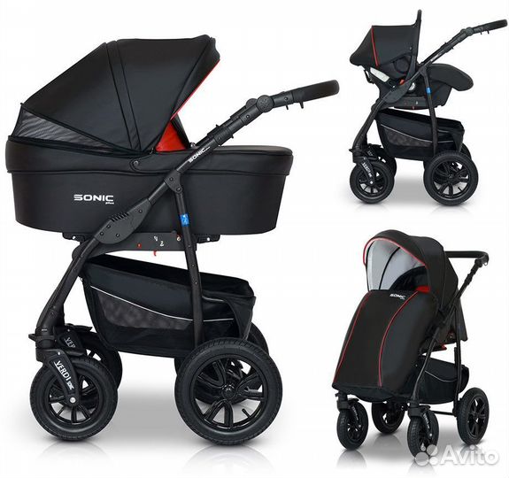 Коляска verdi sonic plus 3 в 1