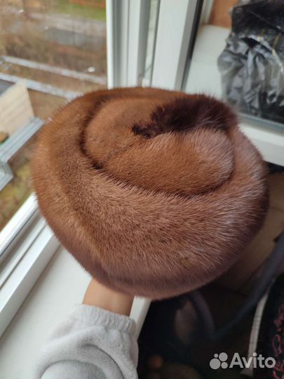 Шапка норковая женская 58