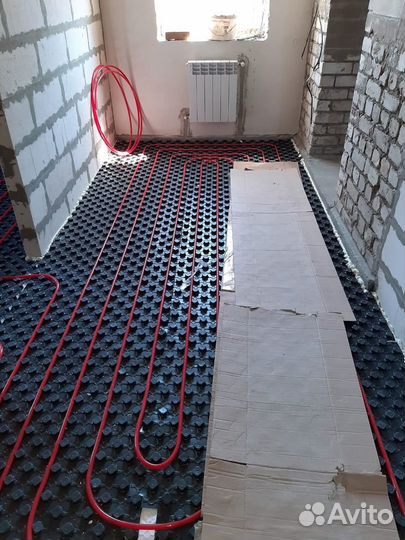 Отопление Монтаж теплых полов Монтаж отопления