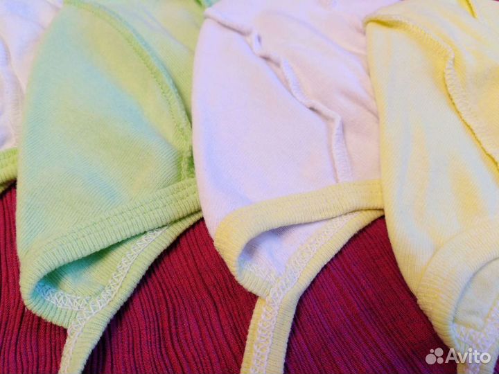 Чепчики для малыша, р 42-44, 6шт