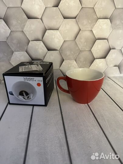 Чайная пара Pavone чашка с лобстером