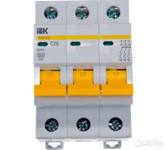 Автоматический выключатель IEK 25A 3p