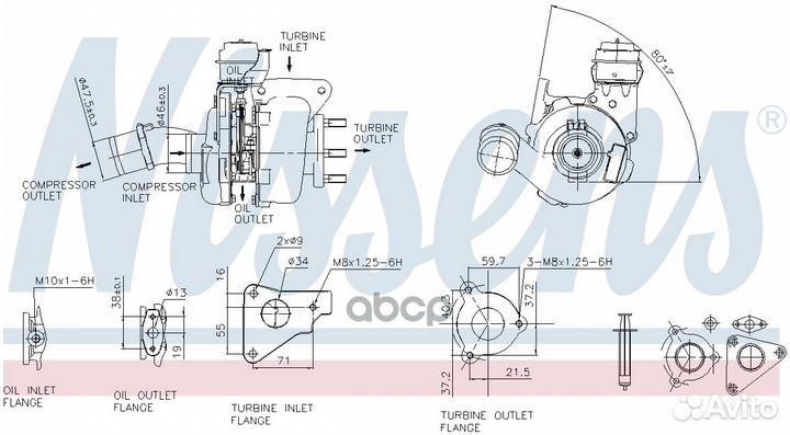 Турбокомпрессор Mitsubishi Carisma 00 93136