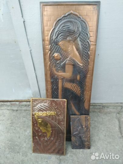 Картины чеканки времен СССР