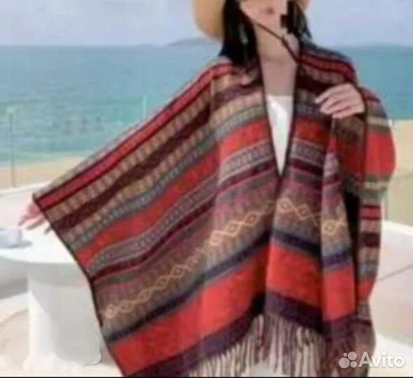 Пончо накидка