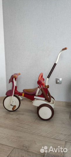 Велосипед 3х колёсный с ручкой Коляска