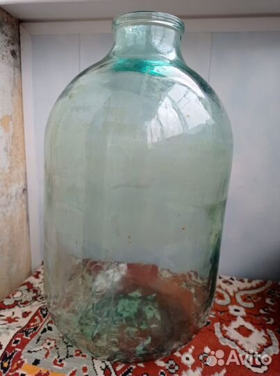 Бутыль 10 литров стеклянная