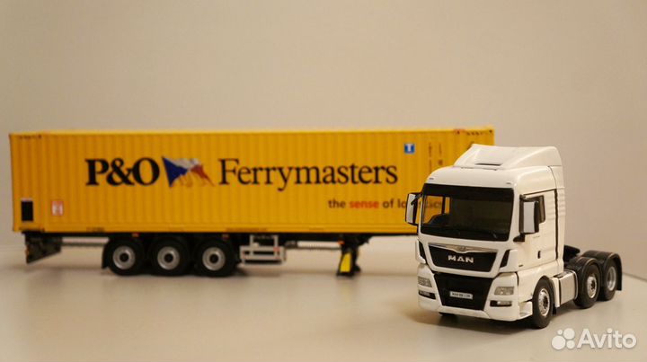 1/50 тягач MAN контейнеровоз контейнер 45 фт WSI