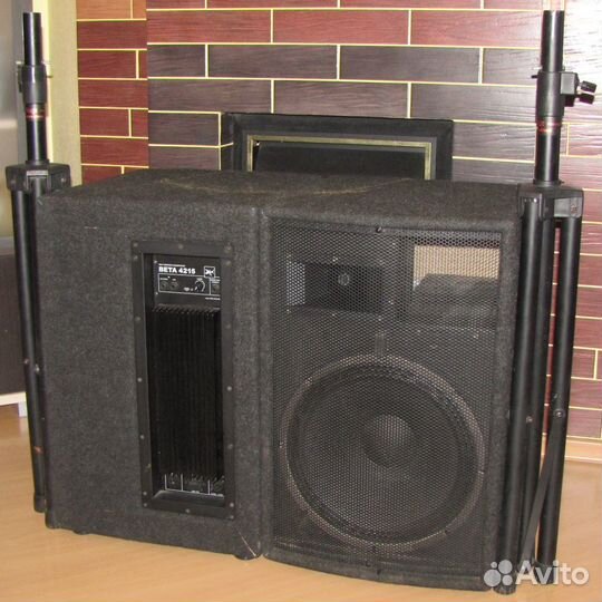 Колонки активные Park 1200W 2шт Pro-4215 Штативы