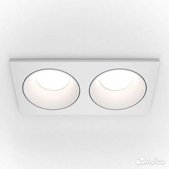 Светильник встраиваемый двойной Zoom DL033-2-02W