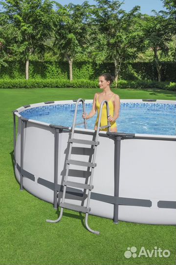 Каркасный бассейн Bestway 457х457х122 см