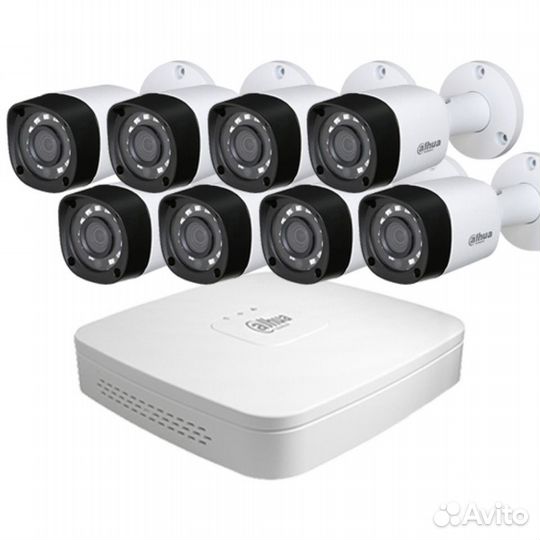 Готовый комплект видеонаблюдения домом, квартира