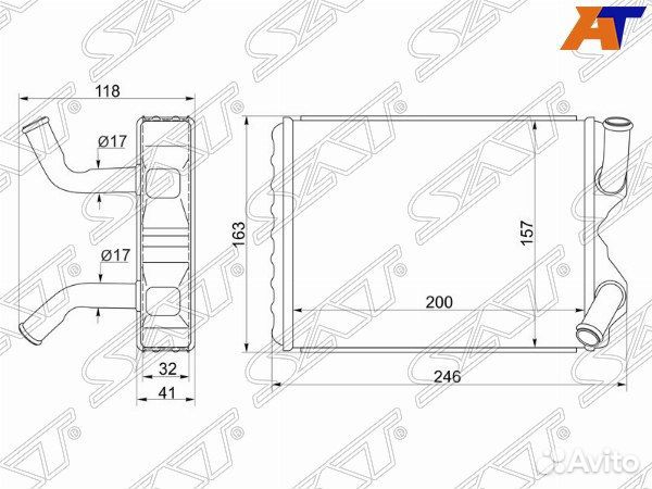 Радиатор отопителя салона toyota cresta