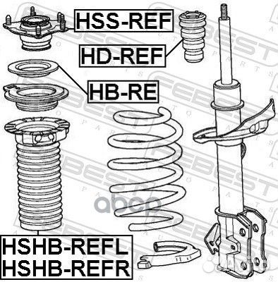 Отбойник амортизатора honda CR-V 11- пер