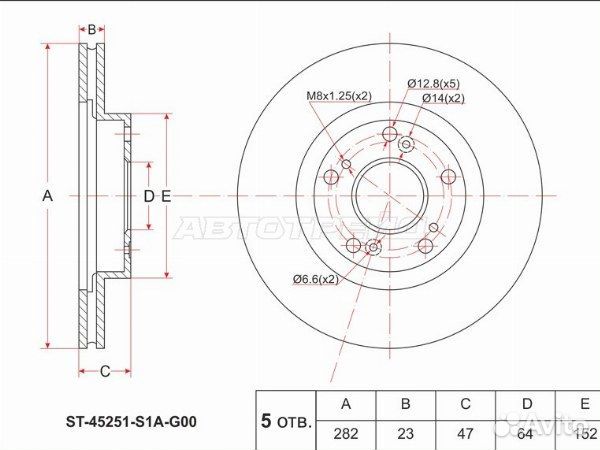 Диск тормозной