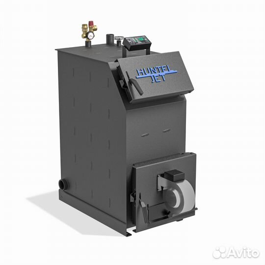 Твердотопливный котёл с увеличенной топкой