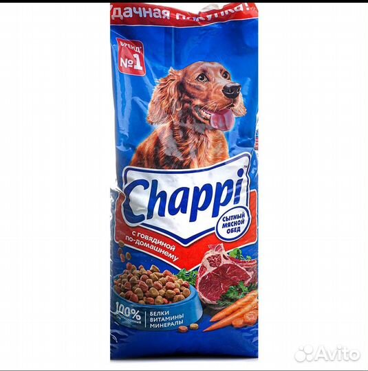 Корм для собак chappi 15 кг