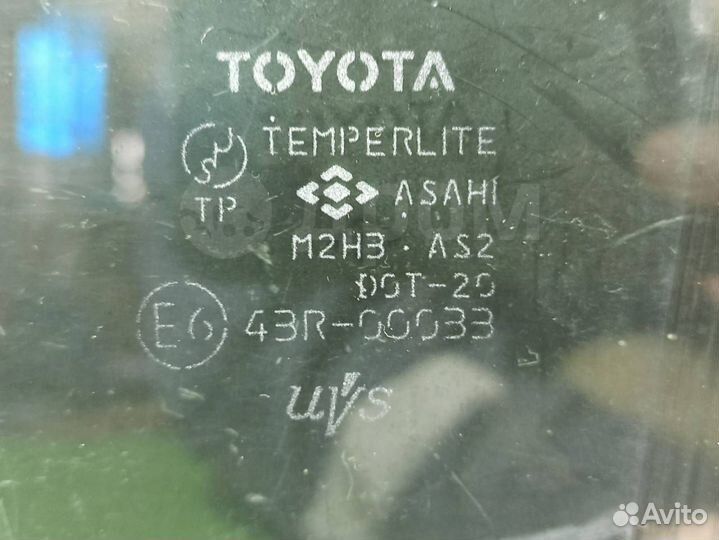 Стекло двери Toyota Ist NCP60 переднее левое