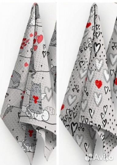 Набор полотенец Влюбленные котики