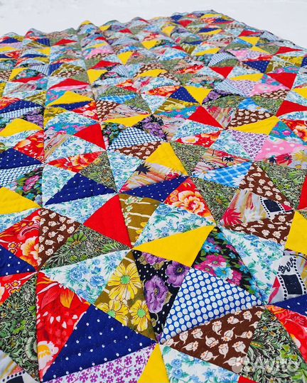 Двустороннее лоскутное одеяло (Есенинское)