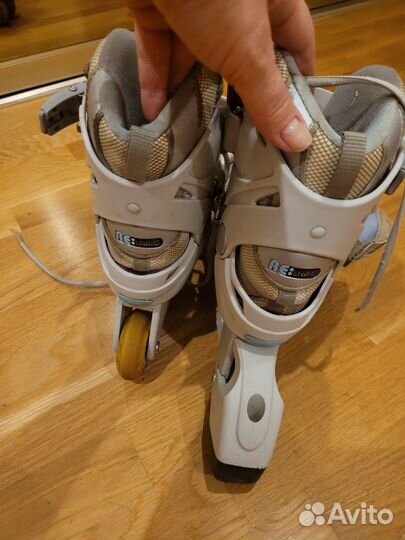 Коньки роликовые раздвижные reaction, 35-38р